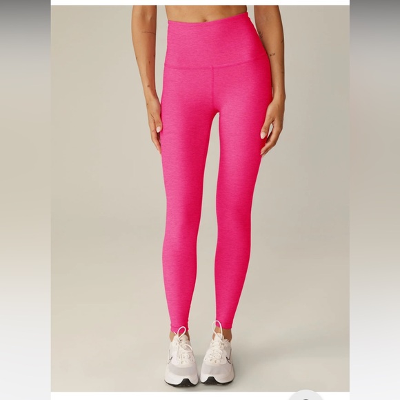 Beyond Yoga Pants - NWT Beyond Yoga Spacedye Caught In The Midi High Waisted Legging Pink Small